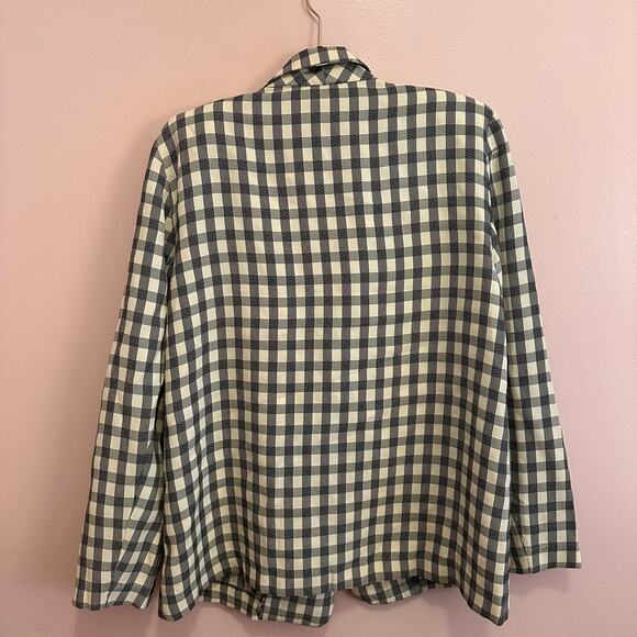 Vintage Norton McNaughton Petites Plaid Checkered 90s Blazer 10 - Picture 8 of 11